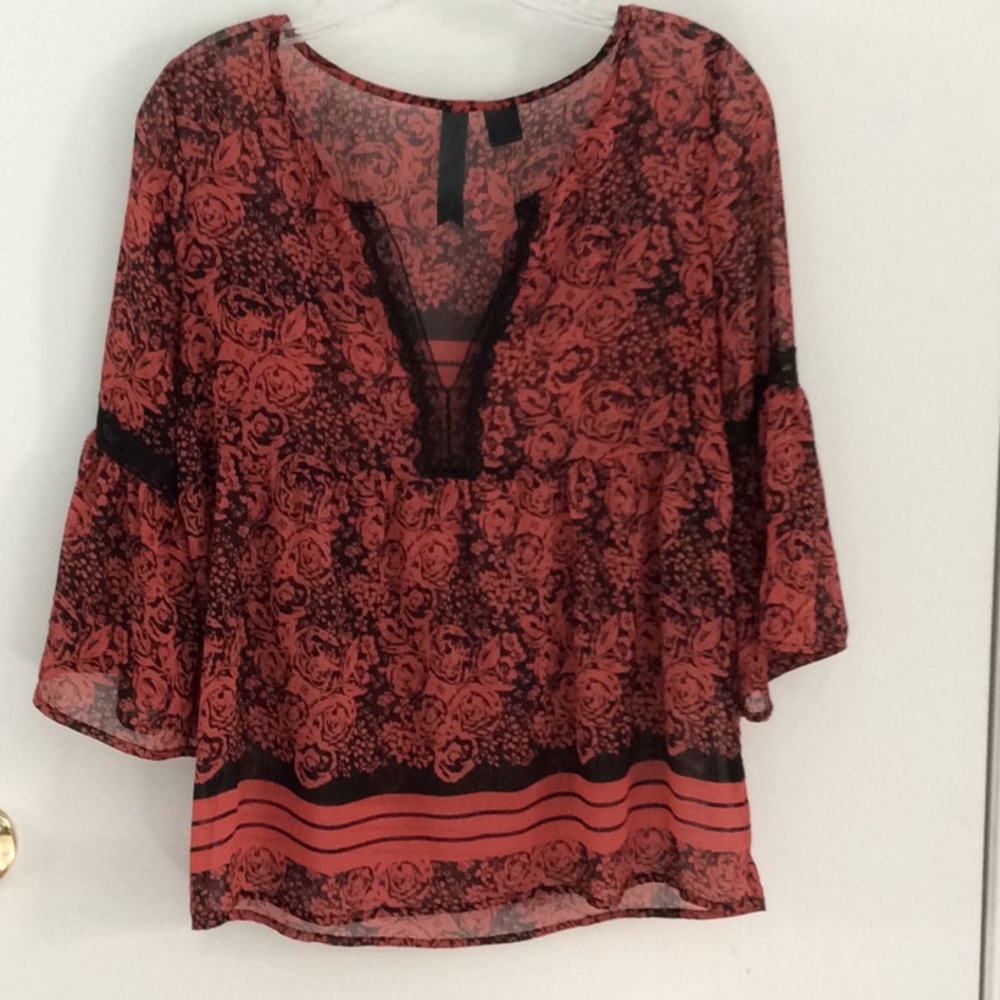 Very light sheer blouse